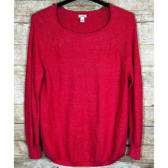 L.L. BEAN ROUND NECK TIGHT KNIT CLASSIC SWEATER CUTE WARM SOFT CASUAL SIZE XL - Picture 1 of 3